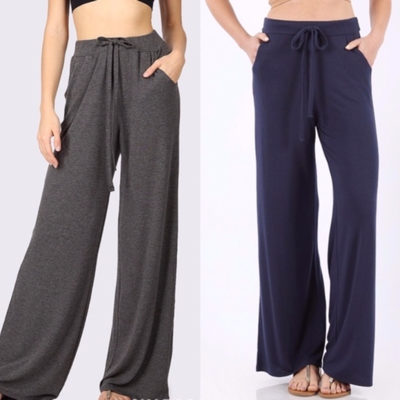 MUST HAVE Softest Casual Pants - MOCHA/BLACK    - Picture 3 of 3